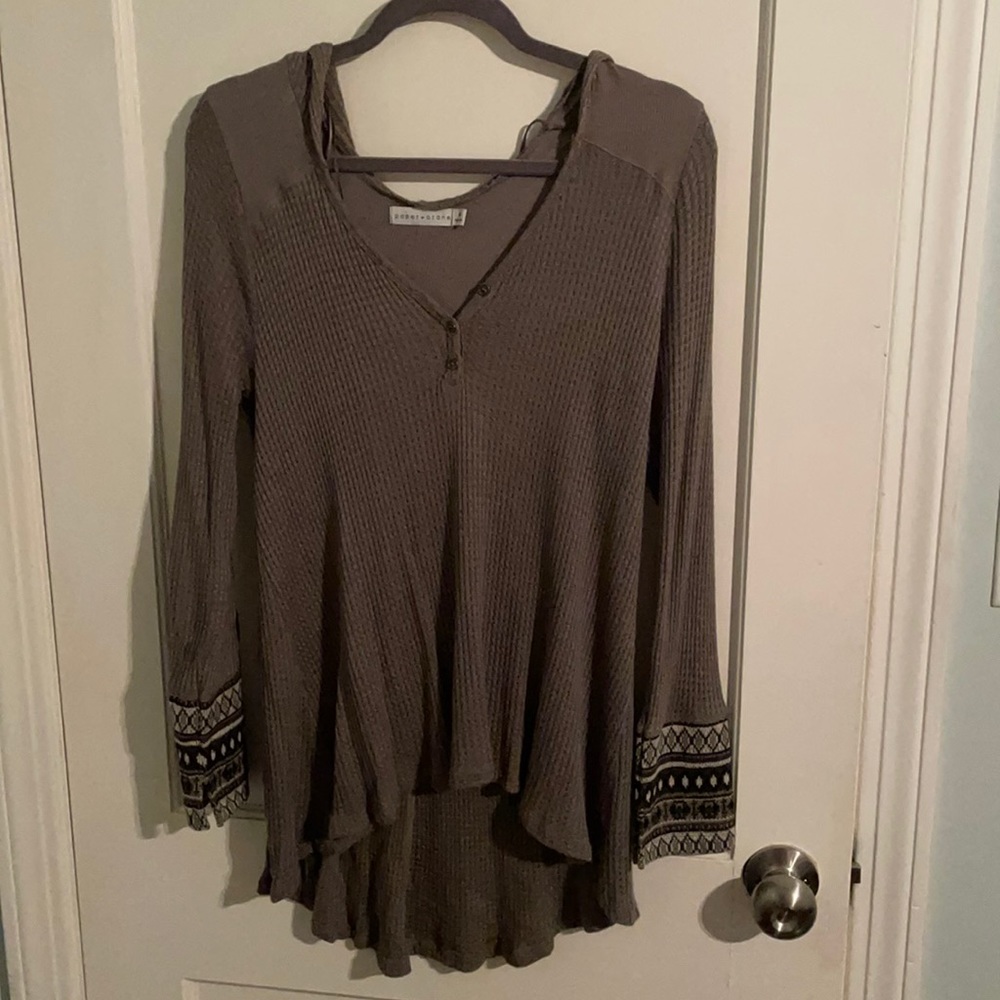 Waffle Knit Pullover